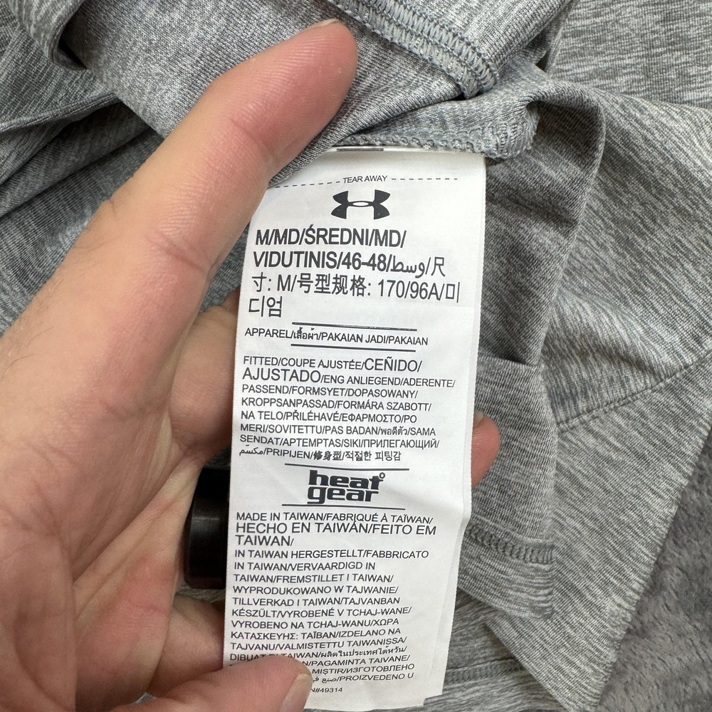 Under Armour Polo Shirt Women Medium Gray Virginia Tech Hokies HeatGear UW2336 - Picture 11 of 13